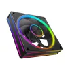 Korpuso ventiliatorius MODECOM VOLCANO LOOP 120 ARGB Reverse Fan Black 120 mm PWM 400–1400 RPM ARGB lizdas
