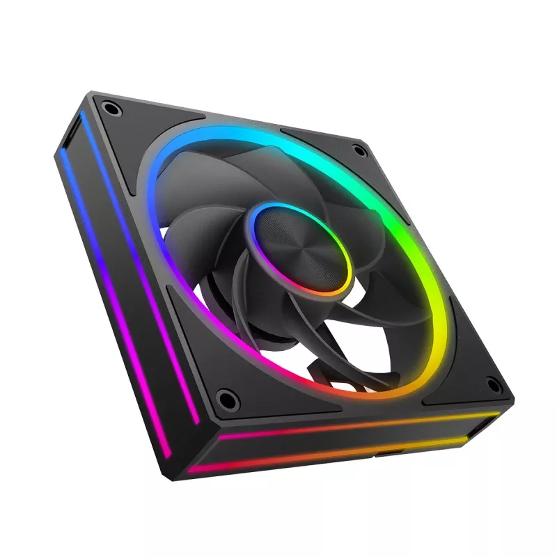 Korpuso ventiliatorius MODECOM VOLCANO LOOP 120 ARGB Reverse Fan Black 120 mm PWM 400–1400 RPM ARGB lizdas