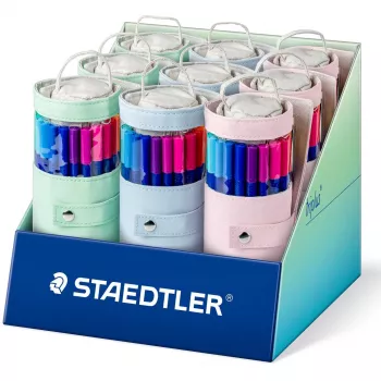 Staedtler triplus color 323 flomasteris – asortuotas pluoštinis antgalis, 20 spalvų, 1 vnt.