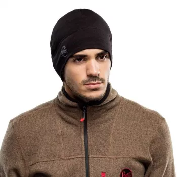 Kepurė BUFF MERINO LIGHTWEIGHT BEANIE SOLID BLACK vieno dydžio
