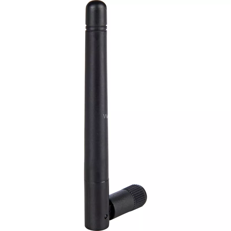 Delock 88339 belaidžio tinklo Wi-Fi 802.11 b/g/n antena, RP-SMA, 2 dBi, visakryptė, kampą reguliuojantis lankstas, juoda