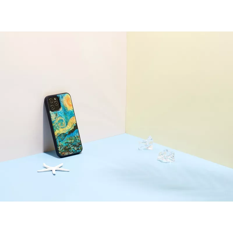 Apsauginis dėklas iKins Apple iPhone 12 Pro Max — žvaigždėto nakties juodas