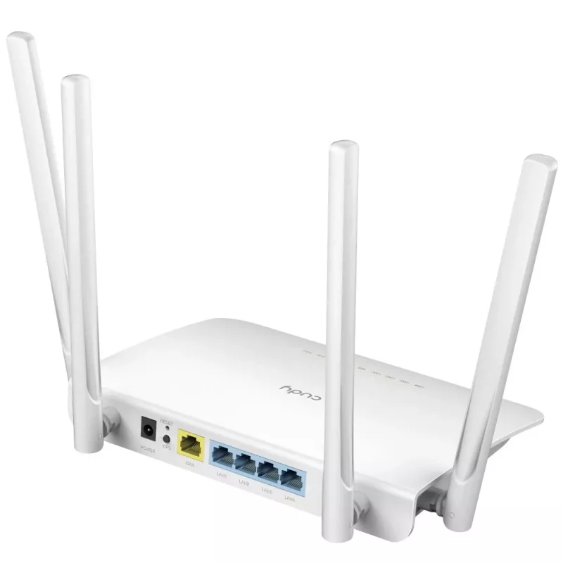 Cudy WR1300 belaidis maršrutizatorius Gigabit Ethernet dviejų juostų (2,4 GHz / 5 GHz) Baltas