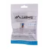 Keystone modulis LANBERG KSU6-1090, Cat6 U/UTP plokščias, RJ-45 kištukas į LSA lizdą, AWG 22/26, 14,5×16,1 mm, baltas