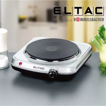 Vienos viryklės plokštė Rommelsbacher ELTAC EK 18 – 1500 W, sidabrinė metalinė