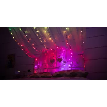 TWINKLY Strings 600 (TWS600STP-BEU) Protingos kalėdinės eglutės lemputės 600 LED RGB 48 m