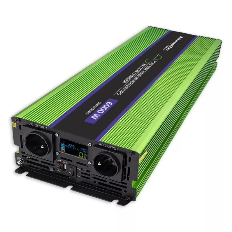 Automobilinis keitiklis Qoltec Monolith 6000 W Green 12 V