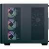 Bokštinis kompiuterio korpusas AEROCOOL P500C EVO-G-BK-v1 su 2 grūdinto stiklo plokštėmis, juodas