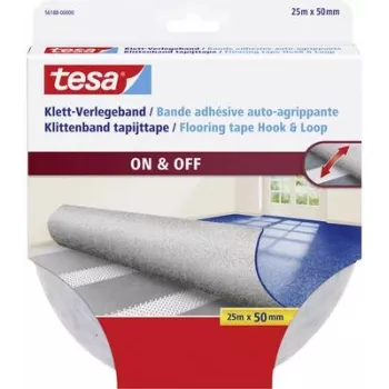 Lipnusis užsegimo diržas Tesa 56188 — 25 m, 50 mm, daugkartinis tvirtinimo diržas