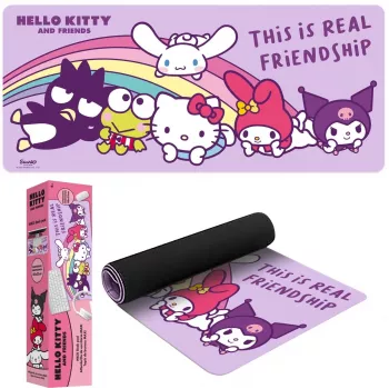 Pelėdos kilimėlis vaikams Euroswan 80×30 cm Hello Kitty, didelis staltiesinis kilimėlis pelei ir klaviatūrai