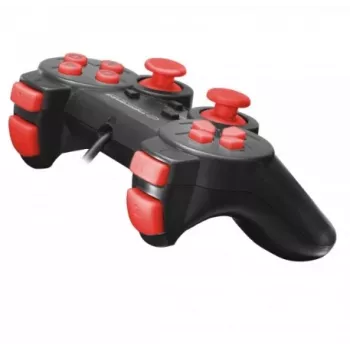Esperanza EGG106R žaidimų valdiklis (gamepad) PC, PlayStation 2, PlayStation 3, analoginis / skaitmeninis, USB 2.0, juodas/raudonas