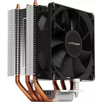 Oro procesoriaus aušintuvas LC-Power Cosmo Cool LC-CC-95-V2 — lizdai Intel S1151/S1200/S1700, AMD AM4/AM5, juodas