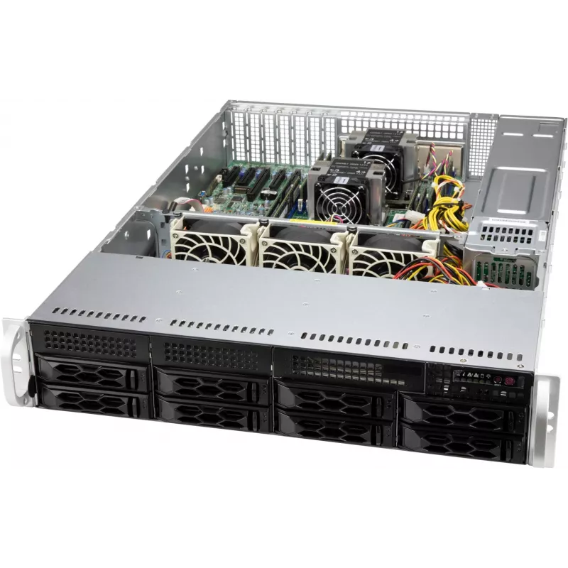 Supermicro CSE-LA25TQC-R609LP serverinis korpusas Rack Juoda 600 W