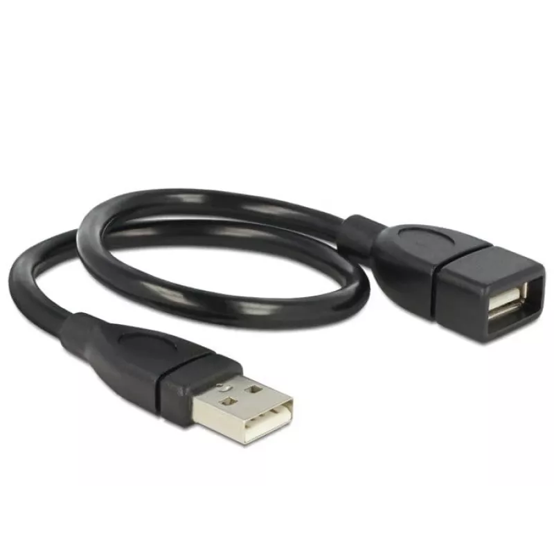 USB ilginimo kabelis DeLOCK 35 cm USB 2.0 83498 juodas