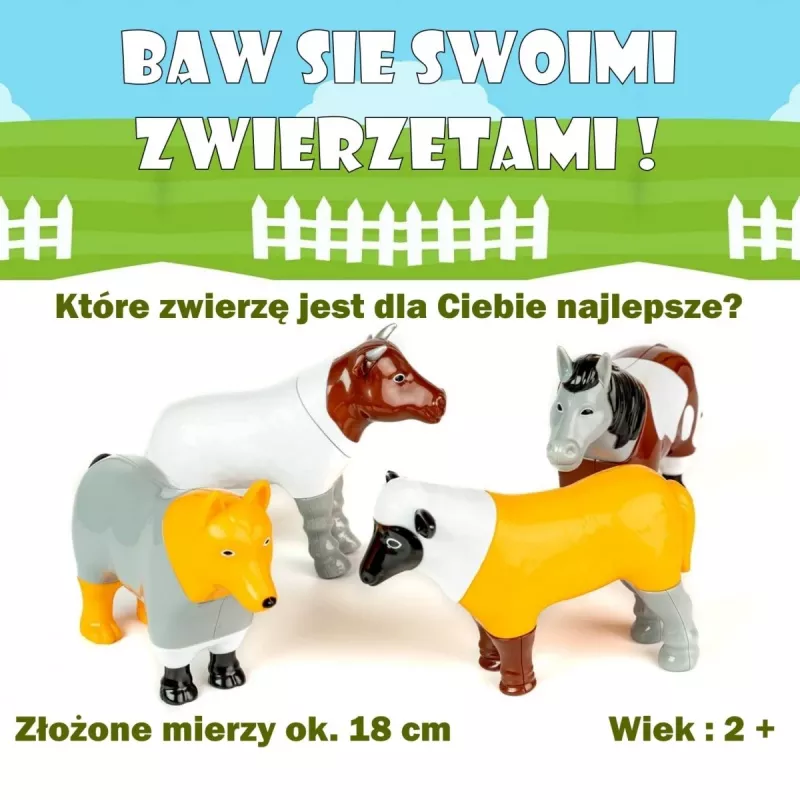 Malblo Magnetic Farm Animals Set magnetinis ūkio gyvūnų rinkinys