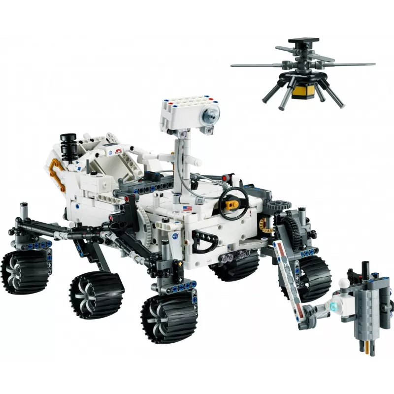 LEGO Technic NASA Mars Rover Perseverance Kosmoso Rinkinys su AR programėlės patirtimi, Mokslinių atradimų rinkinys, Mokykitės apie transporto priemonių inžineriją, Konstrukcinis žaislas