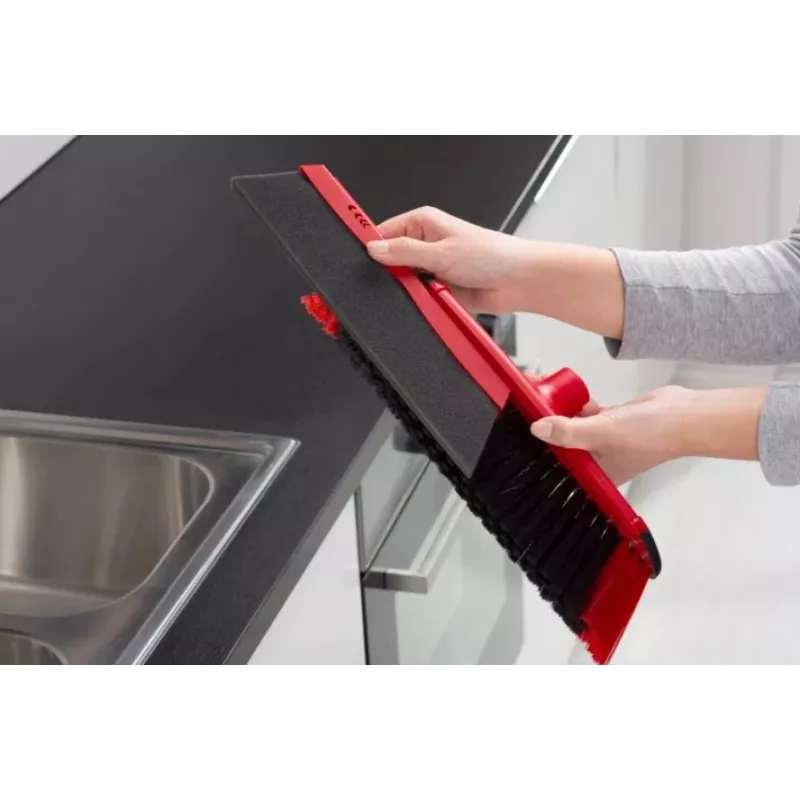 Grindų šluota VILEDA 143703 su koto, technopolimeras, minkšti/kieti šereliai, vidaus patalpoms, 130 cm, raudona