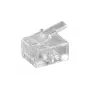 MicroConnect KON501-10R RJ-11 6P4C kištukinis lizdas, skaidrus, 10 vnt.