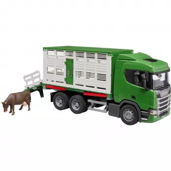BRUDER Scania Super 560R gyvulių sunkvežimis 1:16