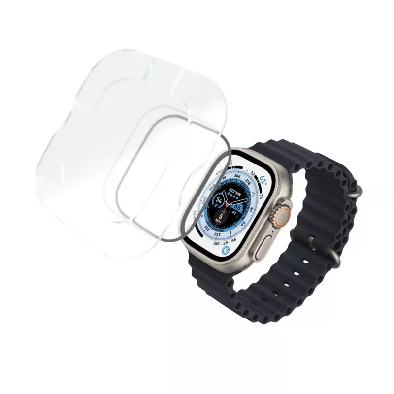 FIXED Armor grūdintas stiklas Apple Watch Ultra 49mm / Ultra 2 49mm, juodas