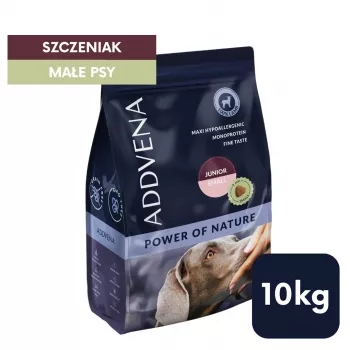 ADDVENA Power of Nature Junior Small ėriena - sausas šunų ėdalas - 10 kg