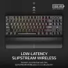 Corsair K70 CORE TKL belaidė mechaninė klaviatūra Gaming USB + RF Wireless + Bluetooth QWERTZ vokiška juoda