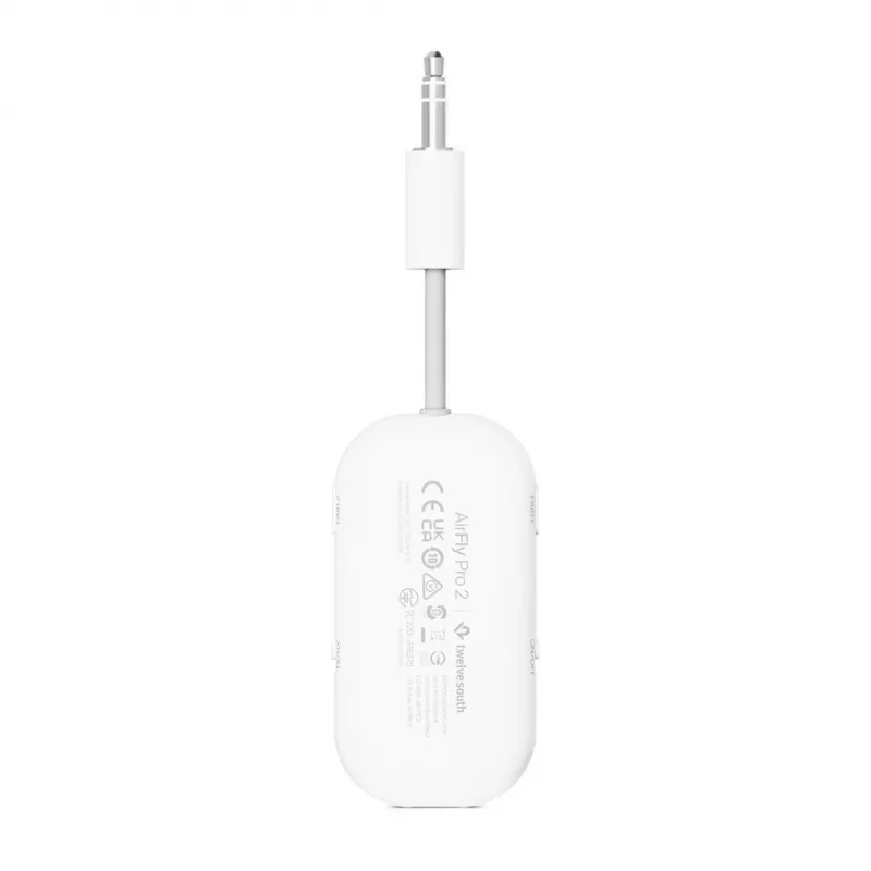Twelve South AirFly Pro 2 Bluetooth audio adapteris, baltas