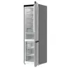 Šaldytuvas su šaldikliu Gorenje NRB620E61X4WFE, laisvai pastatomas, nerūdijantis plienas, bendras tūris 413 L, šaldiklis apačioje 130 L, NoFrost, LED ekranas