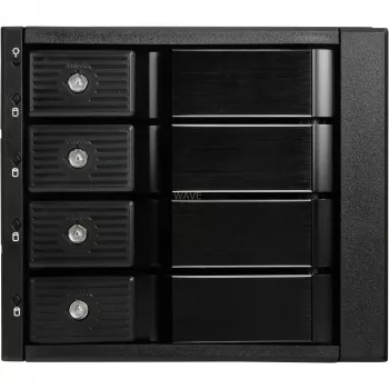 Išorinis 3,5 colio diskų korpusas SilverStone SST-FS304-12G, 4 vietų - juodas