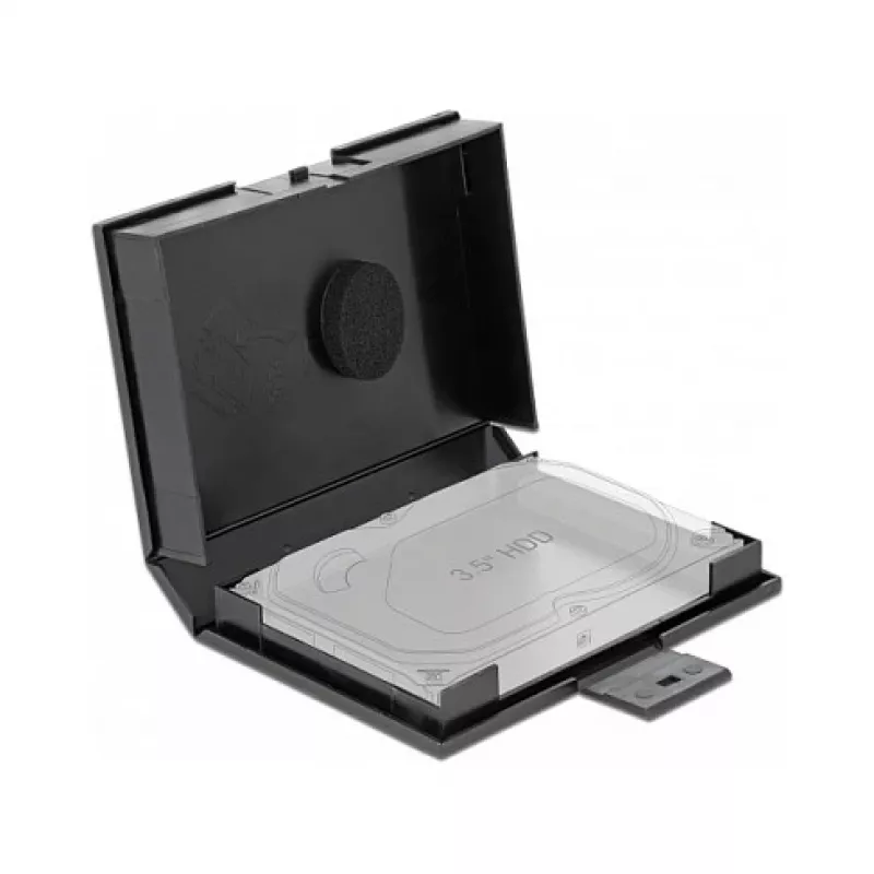 Apsauginis dėklas DeLOCK 18372 3,5 colio HDD juodas