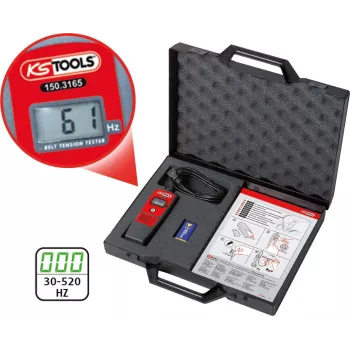 KS TOOLS HZ 150.3165 elektrinis diržų įtempimo matuoklis