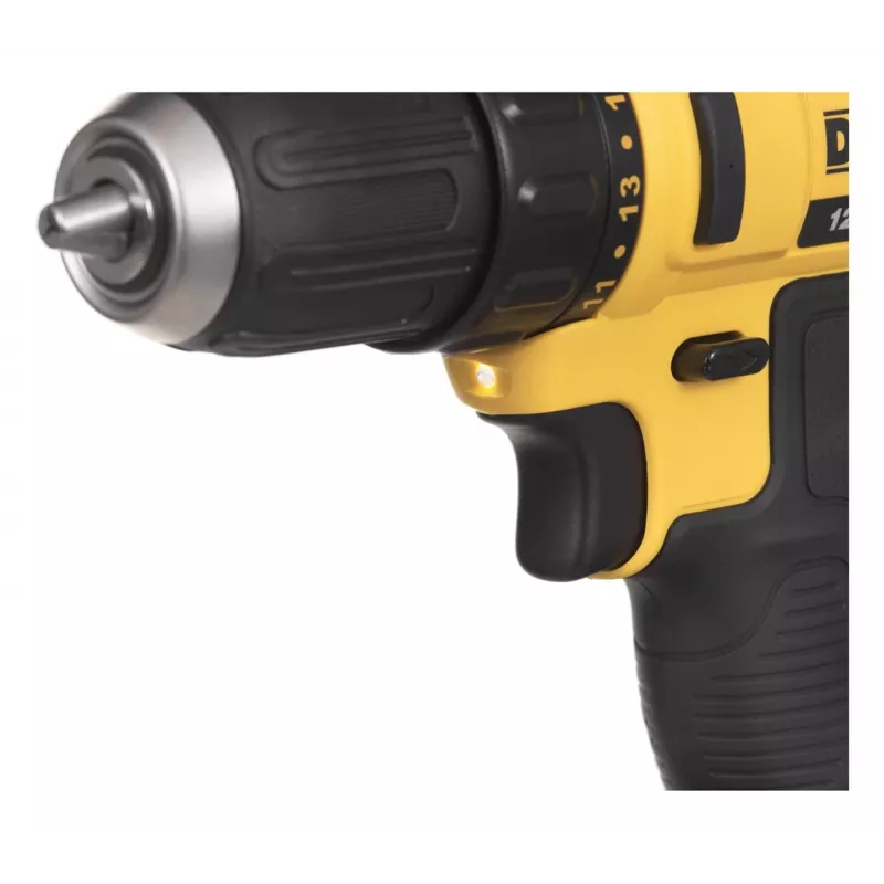 DeWALT DCD 10.8V belaidis gręžtuvas-suktuvas su raktuojamu griebtuvu, Li-Ion, Euro kištukas