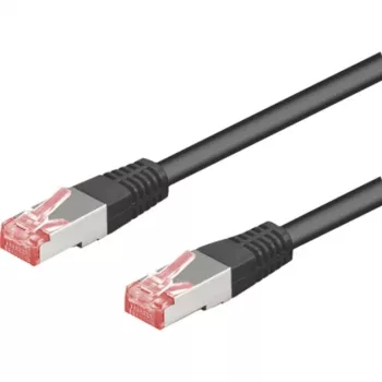 Wentronic Goobay CAT 6 jungiamasis laidas, S/FTP (PiMF), juodas, 5 m - LSZH halogenų neturintis, varinis (68700)