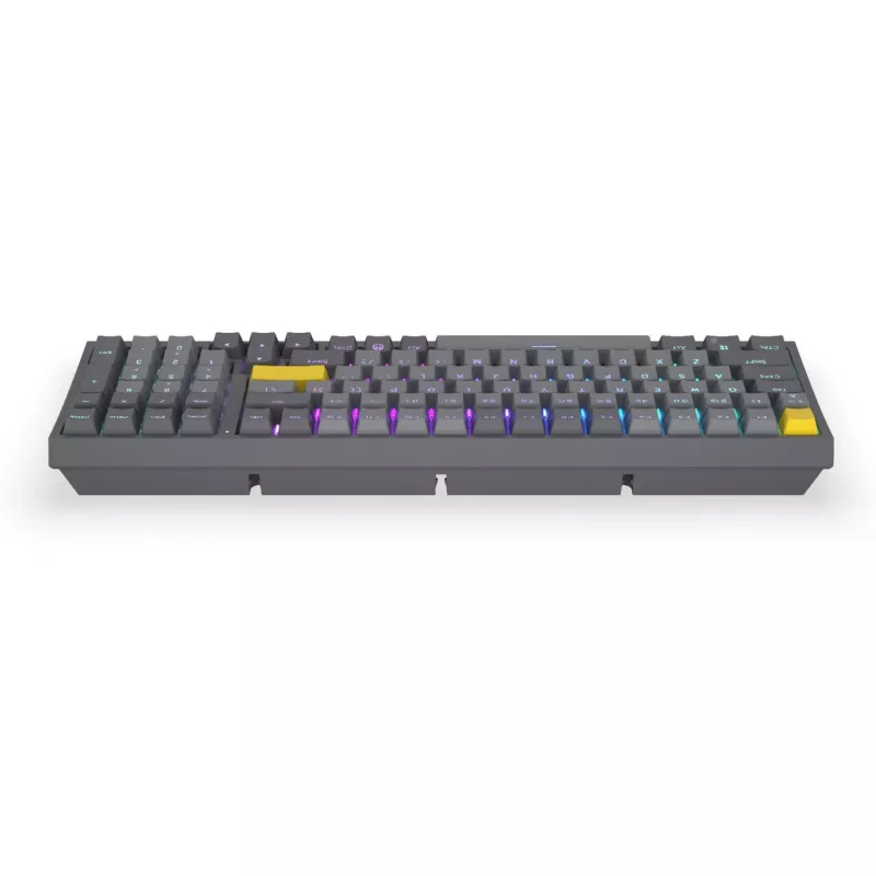 Celeris 1800, žaidimų klaviatūra pilka, US išdėstymas, ENDORFY Yellow by Gateron