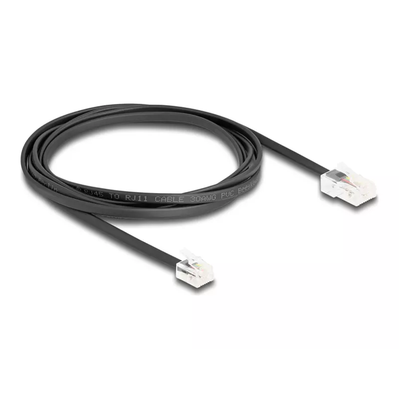 Telefono laidas DeLOCK 88036 RJ45 – RJ11 2m juodas