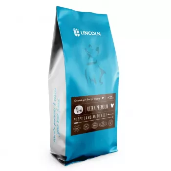Sausas šunų ėdalas Lincoln Puppy Lamb with rice, 12 kg