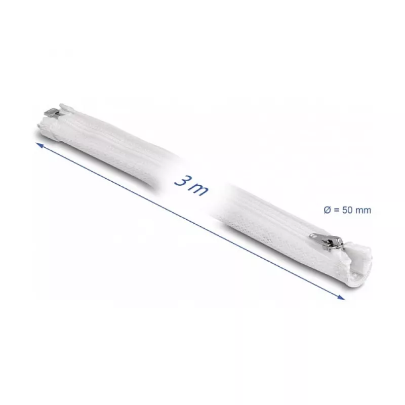 Pintas rankovės vamzdelis DeLOCK 20835 3 m x 50 mm Baltas