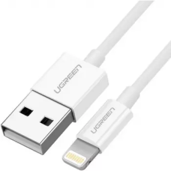 Ugreen USB 2.0 A Lightning kabelis 2m, 5V/2.4A, baltas