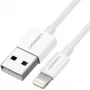 Ugreen USB 2.0 A Lightning kabelis 2m, 5V/2.4A, baltas
