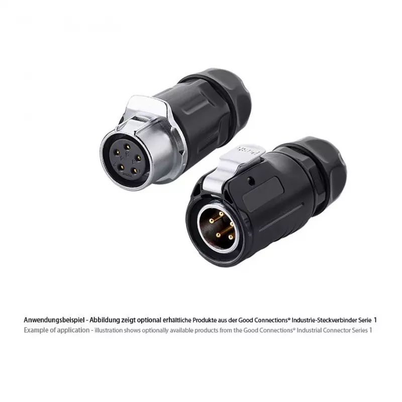 Good Connections Industrie-Plug S1 - Maitinimo 5 kontaktų M20