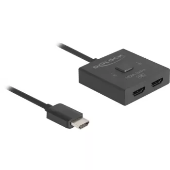 HDMI jungiklis DeLOCK 18901 144Hz Juodas Plastikas 55x55x15mm