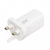 iBOX C-65 White, GaN 65W universalus įkroviklis su UK kištuku