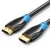 HDMI kabelis Vention AACBN 15 m, HDMI Type A į Type A, HDMI 2.0, 18 Gbit/s, ARC, paauksuoti kontaktai, juodas