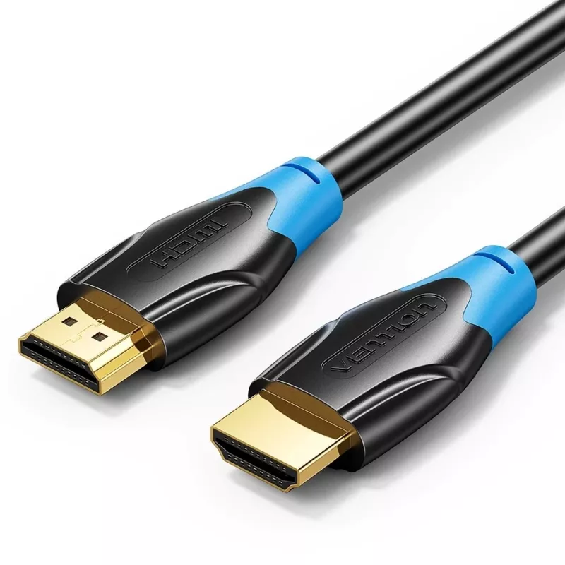 HDMI kabelis Vention AACBN 15 m, HDMI Type A į Type A, HDMI 2.0, 18 Gbit/s, ARC, paauksuoti kontaktai, juodas
