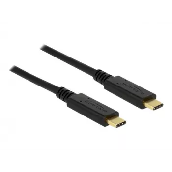 USB laidas DeLOCK 83661 USB 3.2 Gen 2 1m USB-C juodas