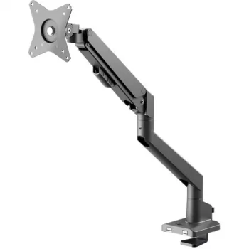 Goobay Single Monitor Gas Spring Mount, Black (Grindinis stovas, 31.89), Monitor Stovas, Juodas