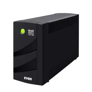 UPS EVER DUO 850 AVR USB - nepertraukiamo maitinimo šaltinis - AC 230 V - 550 W - 850 VA - vienfazis - 2 x Bleisure 5 Ah - USB - 6 išėjimo lizdai