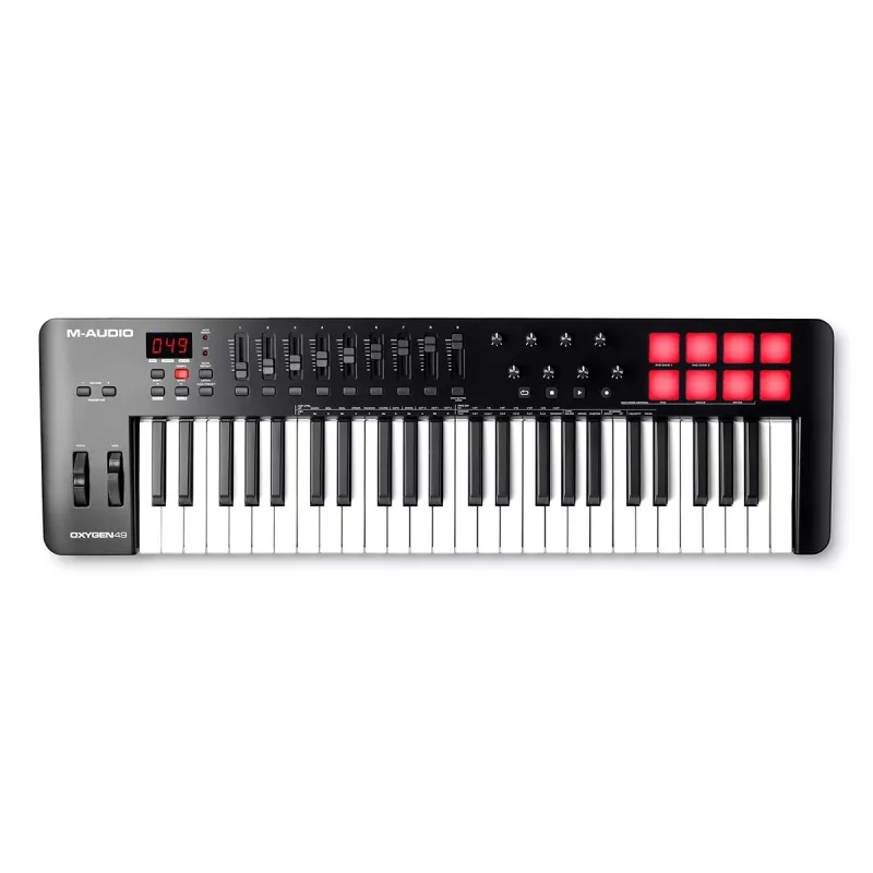 M-AUDIO Oxygen 49 (MKV) MIDI klaviatūra 49 klavišų USB juoda