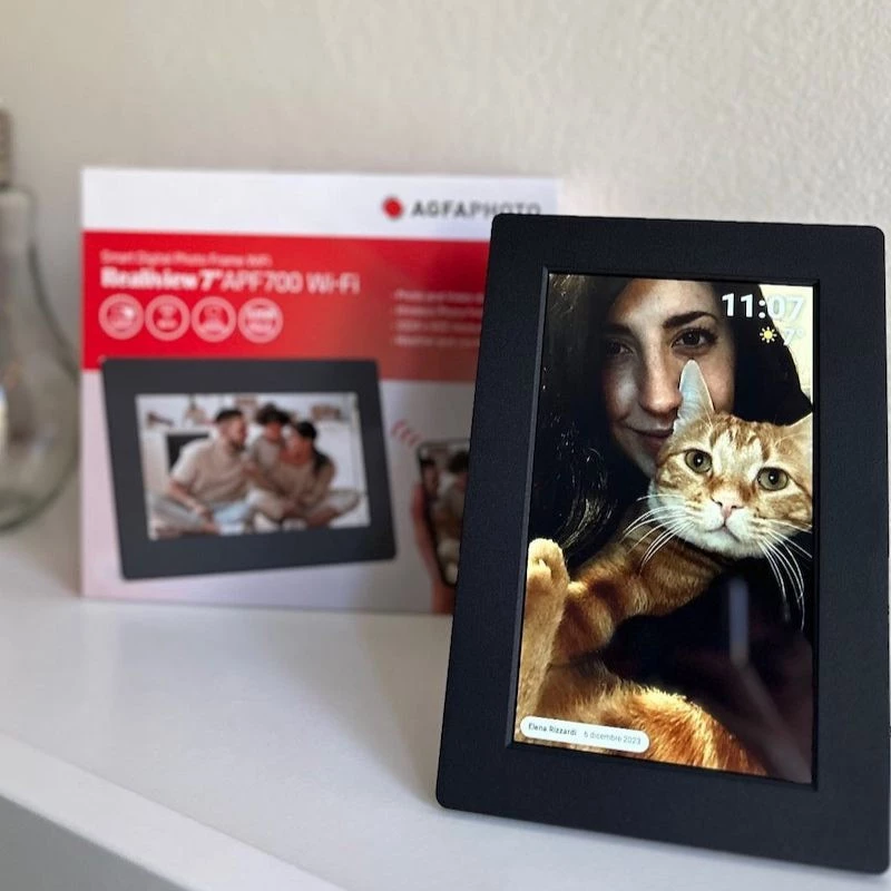 Agfa Photo APF1700 17 colių LED HD WiFi skaitmeninis nuotraukų rėmelis su 32 GB atmintimi