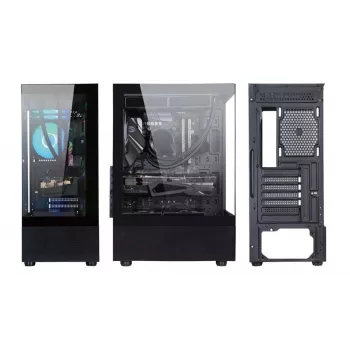 Korpusas | GOLDEN TIGER | Pagrindinės plokštės formatai ATX/micro ATX | Juoda | Midi Tower | Raider DK-6 | RAIDERDK6
